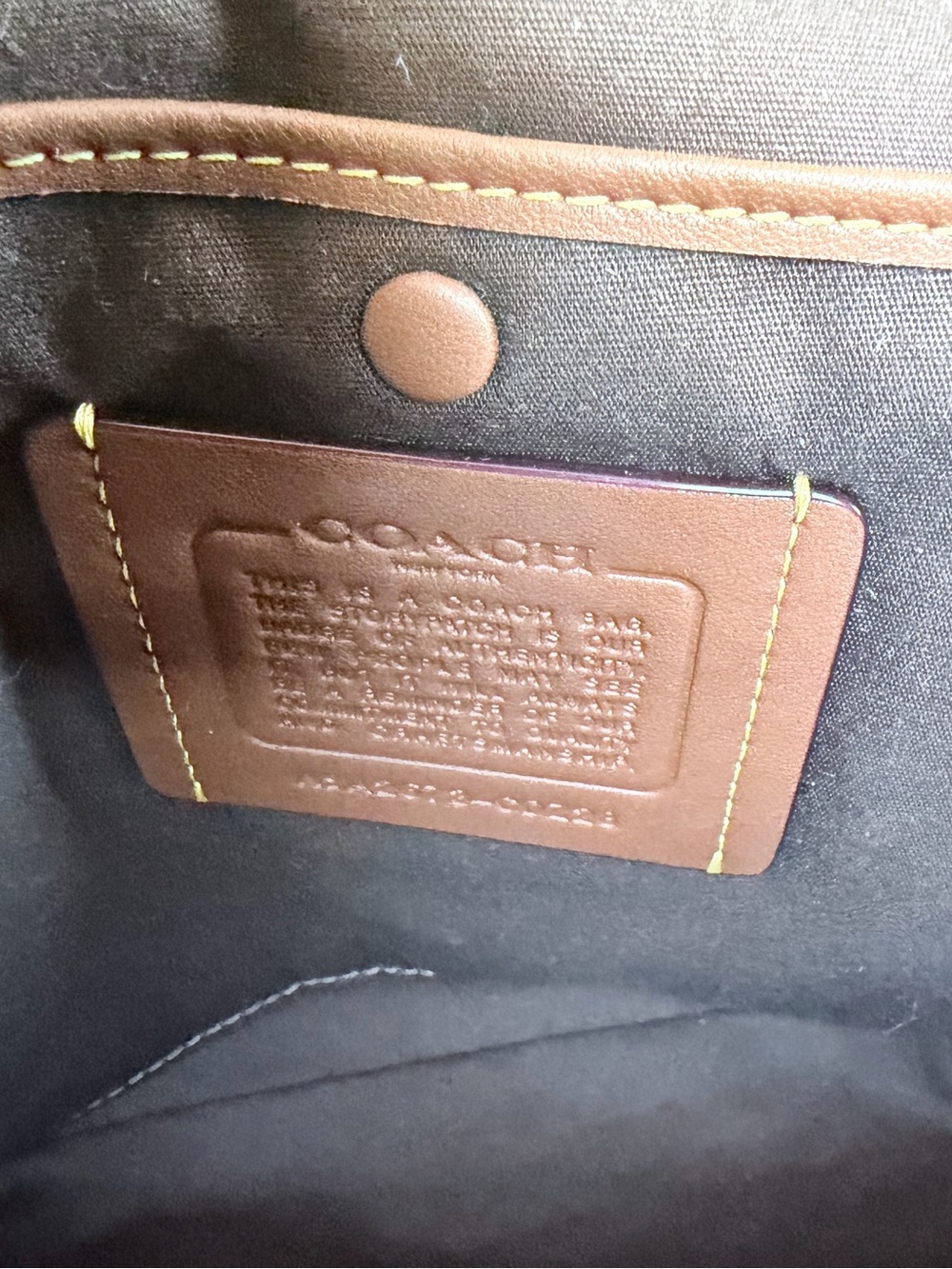 Coach Kisslock Frame Bag 27 in Brass/Maple - Picture 8 of 10